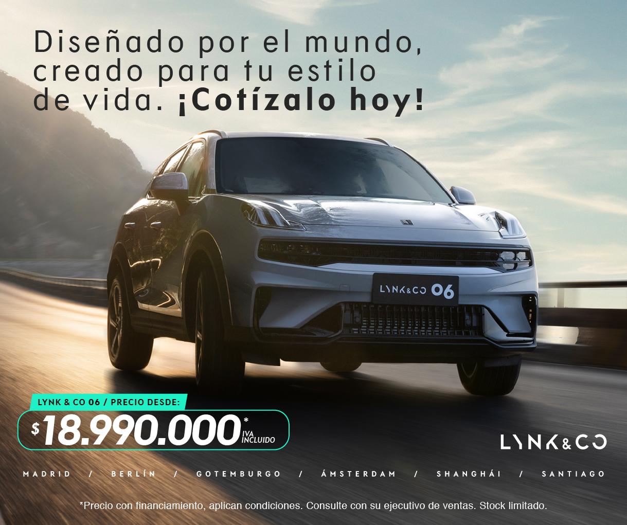 Lynk & Co. 06 - Diseñado por el mundo, creado para tu estilo de vida.